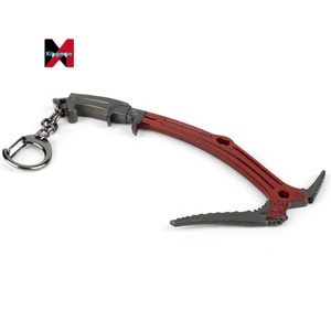 พวงกุญแจอะนิเมะเกมจี้รูปขวานสำหรับปีนเขาสีแดง - Product Image 5