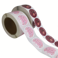 Étiquette autocollante en vinyle imperméable de haute qualité avec logo personnalisé pour emballage personnalisé