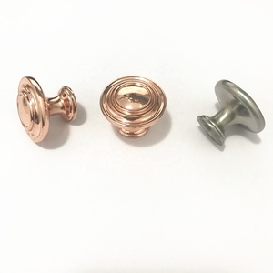Foshan CX762 Zinc Hardware Cupboard Kitchen Decor <strong>Drawer</strong> Cabinet Brush Nickel / <strong>Rose</strong> <strong>Gold</strong> Round <strong>Knob</strong> - Product Image 5