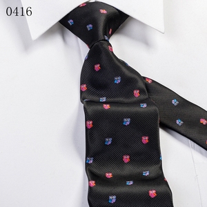 Cravate en polyester tissé marine à motifs <span class=keywords><strong>flamant</strong></span> rose, cygne et canard, accessoire décontracté pour homme, idéale pour les banquets, fabriquée par un fabricant de cravates. - Product Image 5