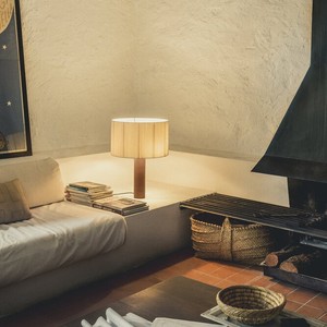 Vintage Style Table <b>Lamp</b> Solid Wood Retro Ambient <b>Light</b> <b>LED</b> E27 Switch Control Living Room Bedroom Desk <b>Lamp</b> - Product Image 4