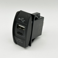 Prise d'alimentation de style interrupteur à bascule USB et USB-C 4,8A pour téléphones mobiles, tablettes, pads