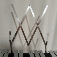 37-Note Foldable Glockenspiel with Stand & Music Score Holder Professional Aluminum Percussion Instrument for Music