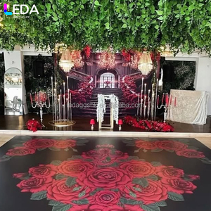 LEDA Decoración para Bodas y Eventos, Nuevo Fondo Metálico 3D Realista, Cuadrado y Moderno - Product Image 3