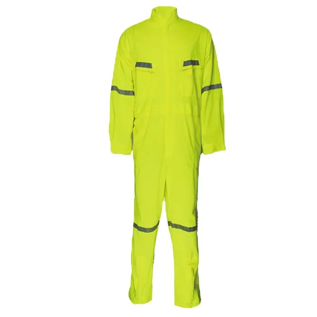 Ropa de trabajo de seguridad fluorescente Hi-Vis Overol reflectante Overol DE SEGURIDAD naranja Hi-vis con reflector