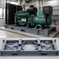 Châssis de base pour groupe électrogène OEM personnalisé |   Fabrication en acier soudé robuste pour groupe électrogène diesel