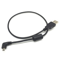 Câble Micro USB à angle droit USB 2.0 A vers A, cordon de charge pour caméra embarquée, GPS, PSP, téléphone Android