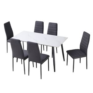 أثاث منزلي فاخر مستطيلي لغرفة الطعام مع تصميم جديد من الأحجار الرخيصة لورشة عمل الفندق وتطبيق المستودعات - Product Image 6