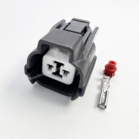 Kit de Conectores de 2 Pines Serie HW, Gris, Hembra y Macho, Enchufe Automotriz USB Tipo 6189-0129
