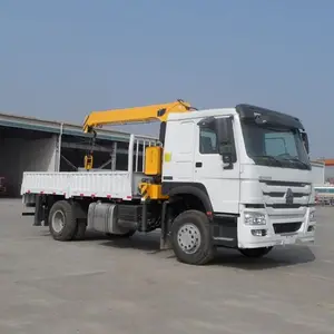 판매를 위한 SINOTRUK HOWO 화물 기중기 트럭 6x4 트럭 기중기 가격 14ton