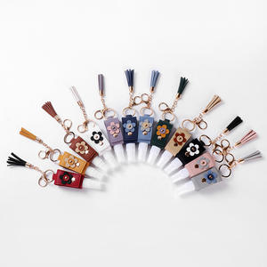 <span class=keywords><strong>Vente</strong></span> flash : Porte-clés désinfectant pour les mains 30 ml rechargeable, désinfectant pour les mains portable pour lotion de toilette, savon liquide, shampoing - Product Image 2