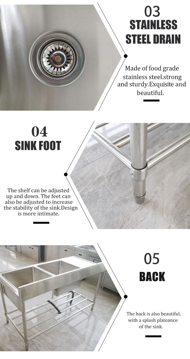 Sri Lanka Double Bowl Stainless Steel Laundry Large Deep Single Double