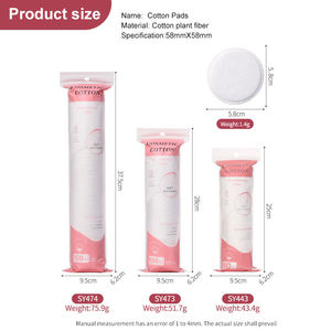 LMLTOP - Discos de Algodón Biodegradables de 3 Capas para Desmaquillar, Discos de Algodón para Limpieza Facial, para Tiendas Minoristas, Bajo MOQ, Paquete a Granel - Product Image 6