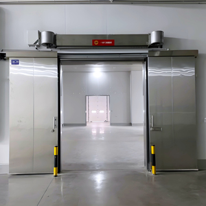 304 स्टेनलेस स्टील डबल तापमान एयर फूड प्रीप स्टेशन रेफ्रिजरेटर स्वचालित स्लाइडिंग दरवाजा डिजिटल तापमान - Product Image 4