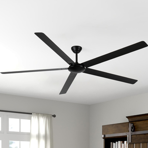 OEM control remoto 5 aspas blanco negro moderno 84 pulgadas ventilador de techo sin luz aspas de aluminio, tamaño grande. Supermercado - Product Image 4