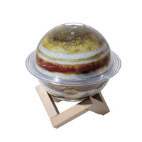 Humidificateur ultrasonique USB mini en plastique avec lumière sept couleurs, modèle Galaxie Terre-Jupiter pour étudiants, bureaux et dortoirs