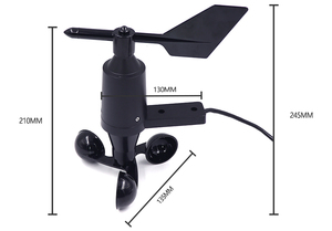Lora Lorawan Gprs 4G Wifi Rs485 Cup Blade Mechanische Windsnelheid En Richtingssensor Cup Type Asa Materiaal Blade <span class=keywords><strong>Anemometer</strong></span> - Product Image 2