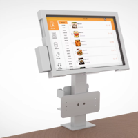 Pince de bureau personnalisée solide et durable, support pour moniteur, support latéral pour tablette, support pour exposition publique