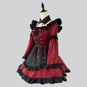 Chinese stijl gotische kleine duivel Lolita meid outfit jurk nieuwe <span class=keywords><strong>anime</strong></span> cos prestatie kostuum - Product Image 2