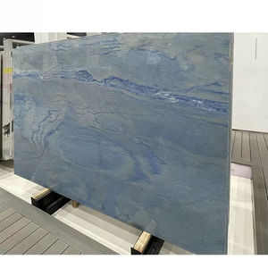 Quartzite bleu de luxe 2026 avec motifs de plage, design intérieur élégant pour villas de luxe, produit en pierre naturelle - Product Image 2