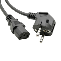Cable de Alimentación con Conector Estándar Europeo a IEC C13 para Electrodomésticos y Computadoras