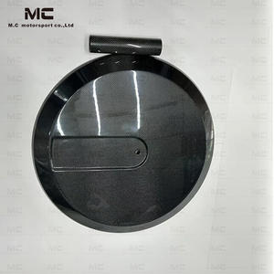 Pour Benz classe G W463 G63 G65 AMG couverture de <span class=keywords><strong>pneu</strong></span> de roue de secours en Fiber de carbone sèche couverture de <span class=keywords><strong>pneu</strong></span> de rechange couverture de <span class=keywords><strong>pneu</strong></span> de roue de secours en Fiber de carbone - Product Image 4