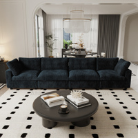 ATUNUS Canapé modulaire sectionnel 3 places moderne en velours côtelé, en gros, en stock aux États-Unis, pour salon