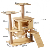 Arbre à chat sur pied PhoenHorse personnalisé en sisal, esthétique contemporaine, résistant aux griffures, pour grands chats
