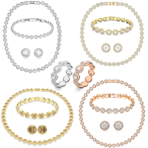 Conjunto de Collar, Aretes y Pulsera Swro <span class=keywords><strong>Magic</strong></span> con Decoración de Diamantes, Joyería de Moda de Alta Calidad al por Mayor - Product Image 1