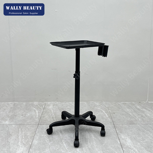 รถเข็นสำหรับร้านทำผมถาดทำจากโลหะมีล้อสำหรับใส่สปาเพื่อความงาม - Product Image 6