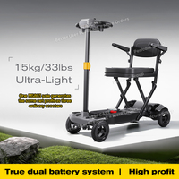 Nouvelle Arrivée 2026 : Trottinette Électrique Ultra Légère (15kg) avec Double Batterie Indépendante, Affichage LED et Recharge Magnétique NFC Facile