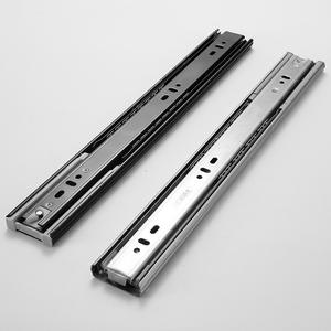 Zinc Plaqué 45mm Extension Complète Télescopique <span class=keywords><strong>Tiroir</strong></span> Glissières Quincaillerie De Meubles pour Cuisine Salle À Manger En Plein Air Chambre Salle De Bains - Product Image 3