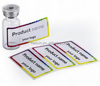 Étiquette autocollante en vinyle imperméable personnalisée pour flacon cosmétique en verre de 3 ml, 5 ml, 10 ml