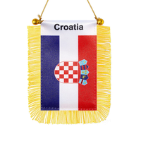 Fanions suspendus de club de football de sport de haute qualité personnalisés/drapeaux d'échange de club de football cadeau souvenir mini drapeaux