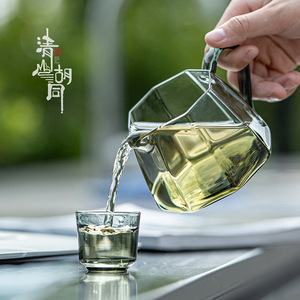 Octagonal Glass Fairness <b>Cup</b> Heat Resistant High Borosilicate <b>Tea</b> Set Chinese Style <b>Large</b> Capacity <b>Tea</b> Dispenser - Product Image 3