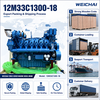 Prix d'usine SCDC Baudouin Série 12M33 956 kW 1300 ch 1800 tr/min Moteur marin 12M33C1300-18 pour bateau de pêche, bateau de travail, remorqueur