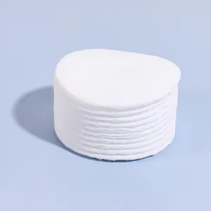 Popular Disposable Flat Cleansing Makeup Grain Finger Pocket Round Cotton Pad