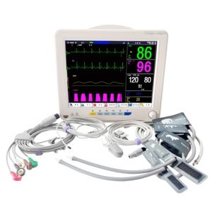 Moniteur portable de signes <span class=keywords><strong>vitaux</strong></span> vétérinaires avec ECG, SpO2, NIBP et batterie rechargeable – Moniteur vétérinaire multiparamètres pour vétérinaires - Product Image 4