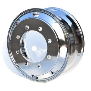 Llantas de semi camión cromadas al agua 19,5 ruedas de aluminio 19,5x7,5 ruedas de camión de aluminio forjado de tamaño estándar americano - Product Image 1