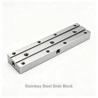 Bloc coulissant linéaire en acier inoxydable usiné CNC 3D haute tolérance, à trous multi-filetages, antirouille, pour automatisation