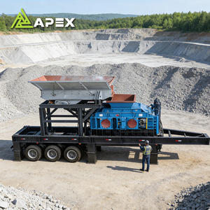 Máquina Trituradora de Fácil Mantenimiento, Estación de Trituración Móvil de Doble Rodillo para Fábrica Química, Precio de Compra de Trituradora de Rodillos de China - Product Image 3