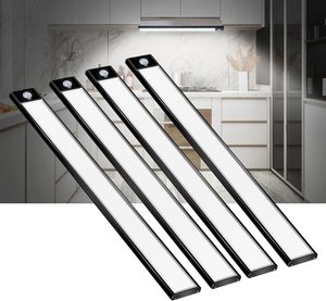 มาใหม่แบตเตอรี่แบบถอดได้ Led Usb ชาร์จ Ultra-บางเซ็นเซอร์ความเคลื่อนไหวภายใต้ตู้สําหรับตู้เสื้อผ้าห้องครัว - Product Image 5