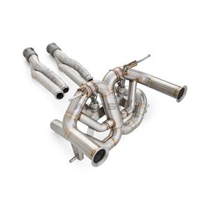 Válvula de Escape de Acero Inoxidable |   Compatible con Lamborghini Aventador SVJ <span class=keywords><strong>LP770</strong></span>-<span class=keywords><strong>4</strong></span> 2018-2022 6.5L |   Con válvula de escape y tubo inferior - Product Image 3