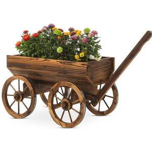 Garden Outdoor Decoration <strong>of</strong> Flower Planter Stand with Wooden <strong>Pot</strong> - Product Image 1