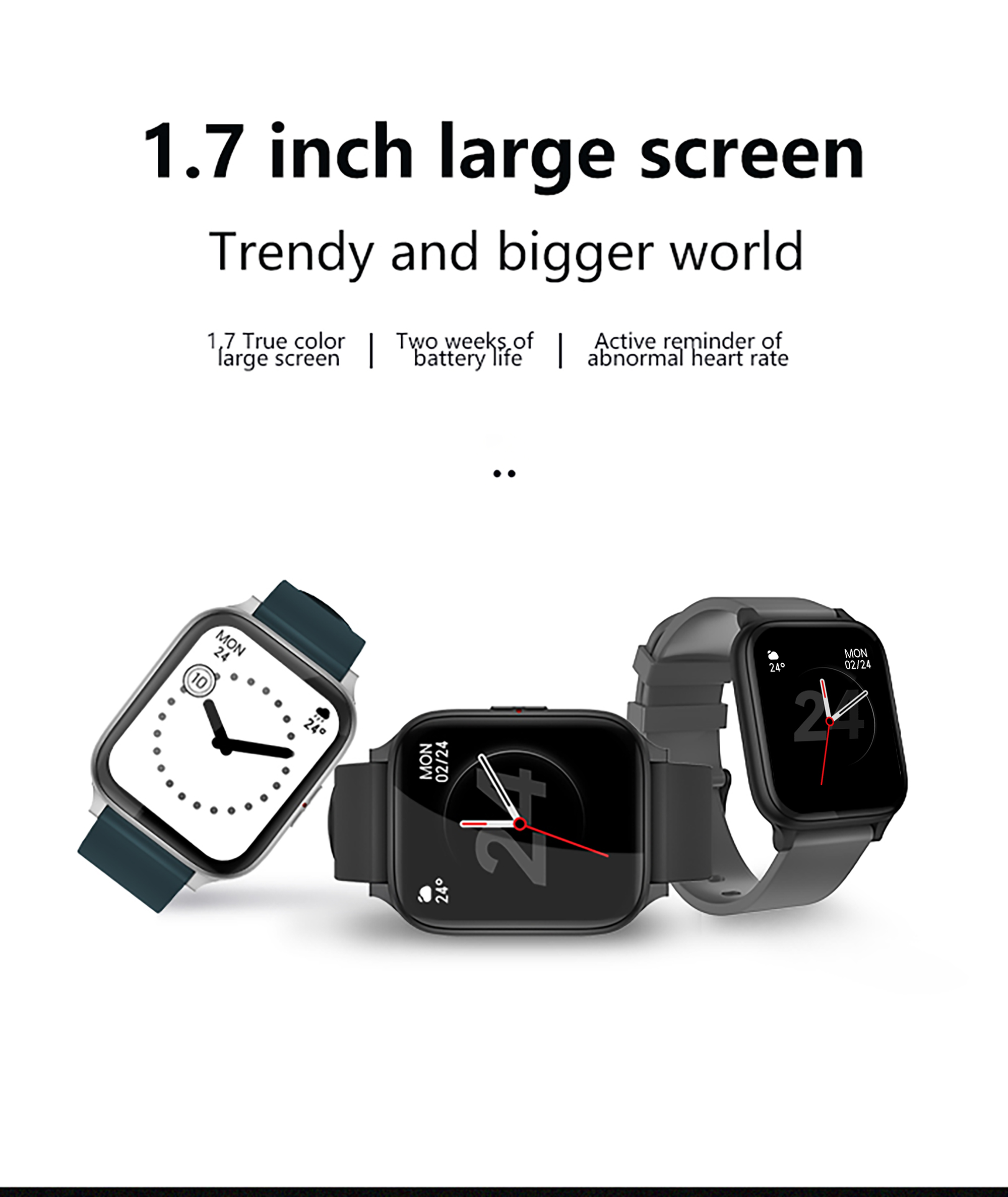 2023最新の1.69インチIpsフルタッチスマートウォッチMW-ZERO