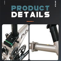 Vélo de ville pliable Java NEO-406AL, mini vélo pliable à trois plis, 20 pouces, 9 vitesses, transmission L-TWOO