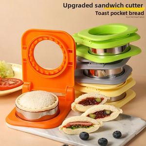 Cortador y Sellador de Sándwiches de Acero Inoxidable, Fácil de Usar para Niños, Desayuno y Almuerzo - Product Image 2