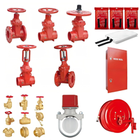 Équipement de lutte contre l'incendie robuste : Vanne à opercule OS&Y, armoire pour enrouleur de tuyau d'incendie et kit de couverture anti-feu d'urgence