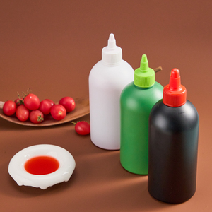 La fábrica recomienda comprar botella <span class=keywords><strong>de</strong></span> grado alimenticio 330ml 390ml botella <span class=keywords><strong>de</strong></span> plástico para apretar salsa para <span class=keywords><strong>uso</strong></span> en la cocina - Product Image 5