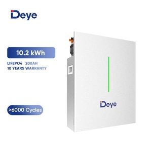 Hot-Selling Deye RW-F10.2 51.2V 200AH LiFePo4 Solar Batterie Llithium Wall-Mounted 10kwh for Home Solar System - Product Image 1